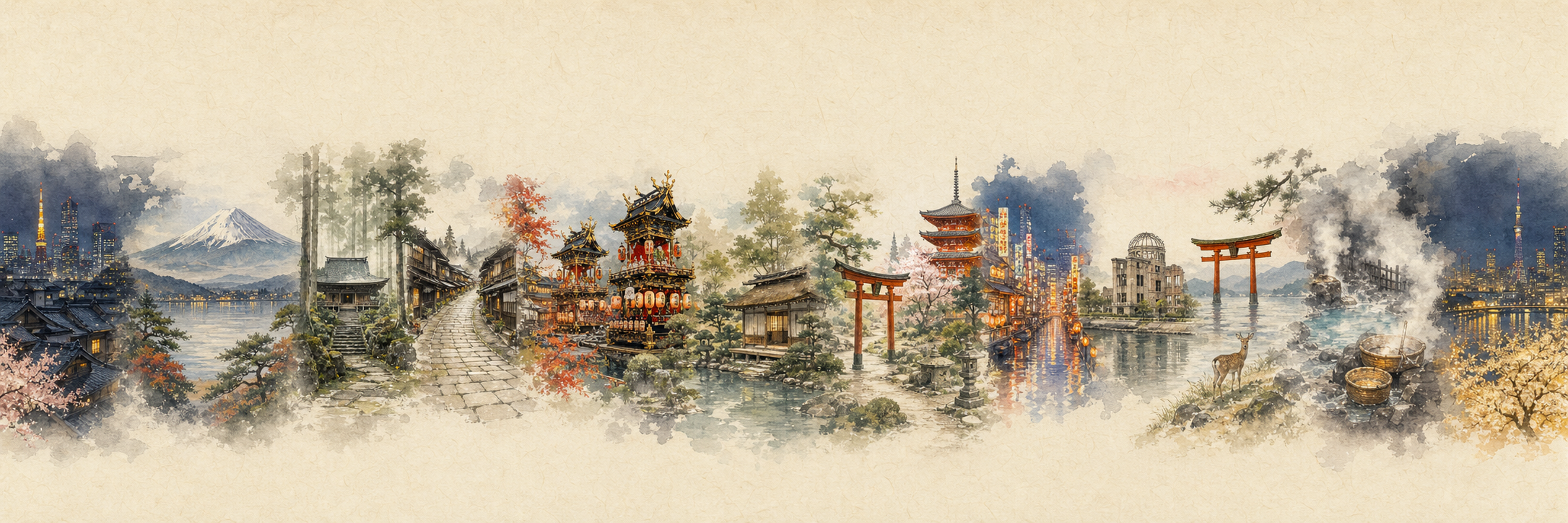 Panorámica artística del viaje por Japón